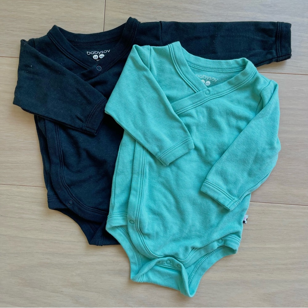 NWOT! Baby Soy cross snap kimono bodysuits/onsies